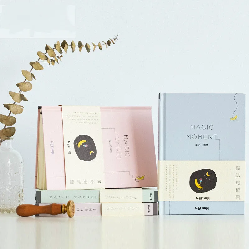 

Japanese Kawaii Hardcover Notebook Travel Diary Magic Diary 112Sheets Paper Student Notepad Korean Stationery School Supplies