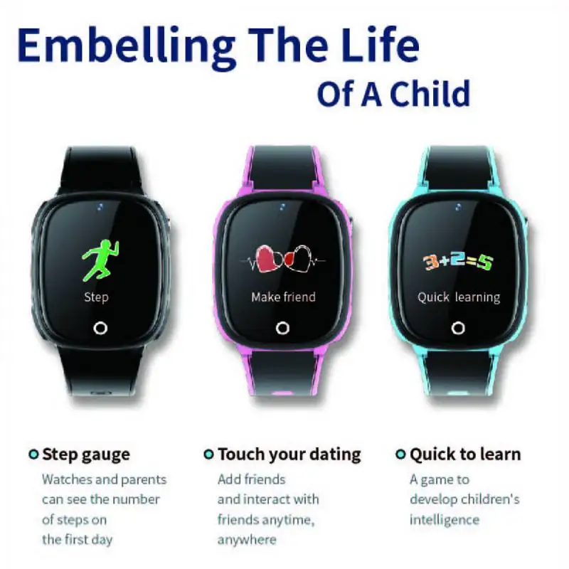  Kinder Smart Uhr IPX67 Wasserdichte Lange Standby-GPS + LBS Dual-Positioning Telefon Gesundheit Spo