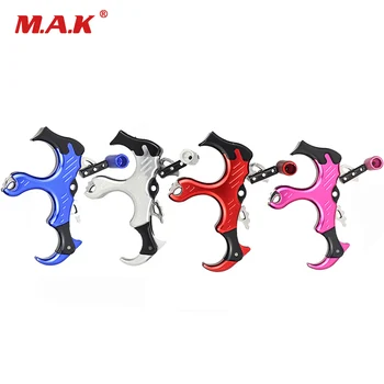 

Compound Bow Release Three-finger With Aviation grade aluminum alloy Insurance Archery Accessory for Hunting Shooting