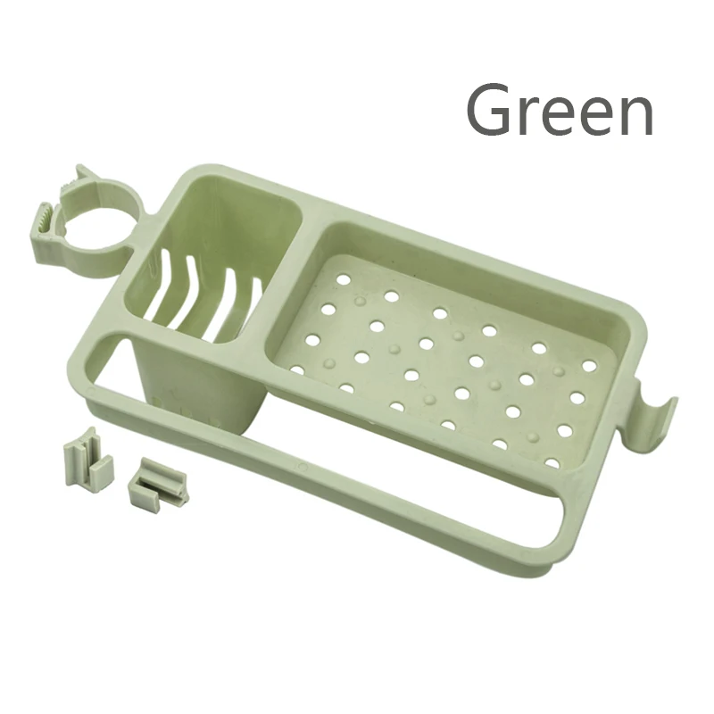 Новая раковина висячая стойка для хранения держатель для хранения губка ванная кухня кран клип блюдо ткань клип полка слив сухое полотенце Органайзер - Цвет: Green