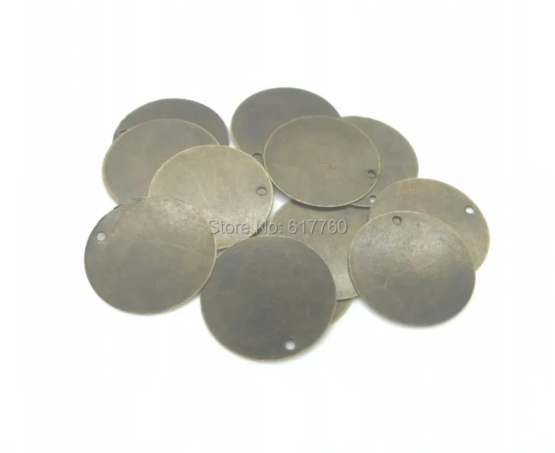 

Free shipping-200Pcs Blank Stamping Tags Pendants Round Antique Bronze 12mm Dia. D0128