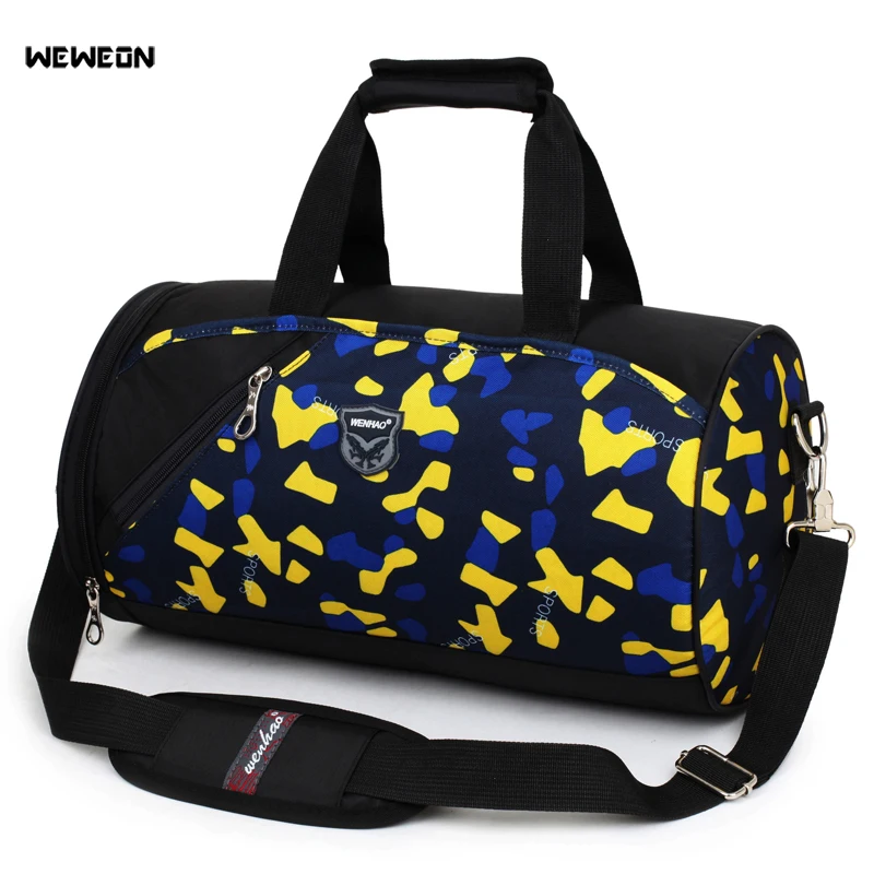 Geometric Pattern Sports Gym Bag Crossbody Fitness Bags Shoulder