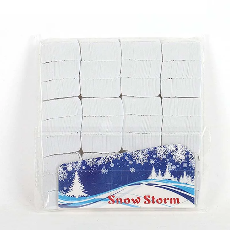 12PCS/Lot Magic Tricks White Snow Paper Magician Stage Supplies Small Snowflakes Paper Snow Storm Paper Props Toys 3.4cm*2.4cm