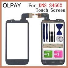 OLPAY 4,3 ''мобильный телефон для DNS S4502 S4502M сенсорный экран стекло дигитайзер панель объектив сенсор инструменты Бесплатный клей+ салфетки