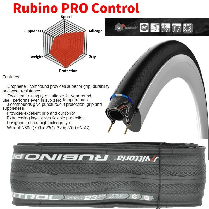 Складная велосипедная шина Vittoria Rubino Pro/Control/Speed/Endurance G + Isotech 700C 23C 28C|Велосипедные