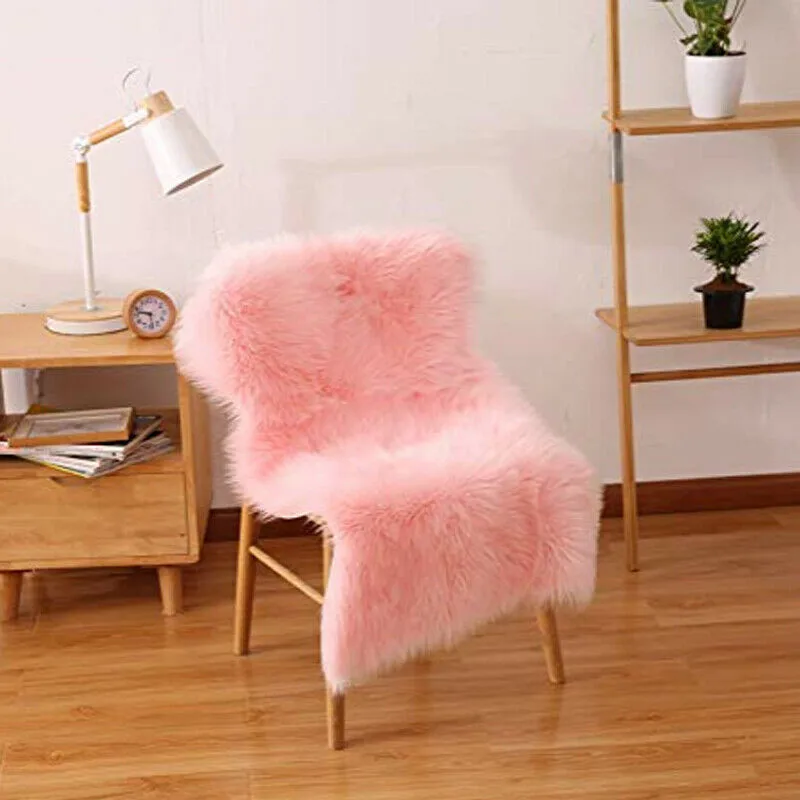 Мягкие мохнатые коврики новые Soild цветные Нескользящие Коврики для спальни модные пушистые мягкие искусственный мех коврик из овчины домашнего использования