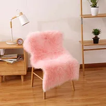 Мягкие мохнатые коврики новые Soild цветные Нескользящие Коврики для спальни модные пушистые мягкие искусственный мех коврик из овчины домашнего использования