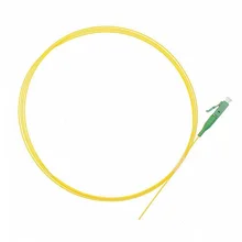 Pigtail LC/APC simplex singlemode G.657A 0,9 мм длина диаметра 1 м