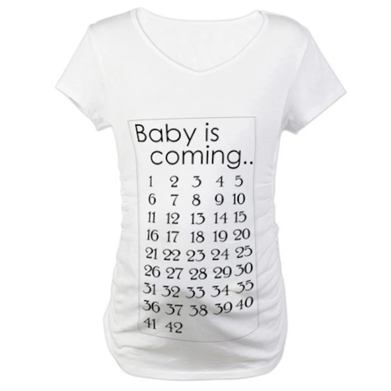 

Pregnancy Tees Stickers Creative Clothes Fabric Patches Baby is Coming Baby Birth Countdown 42 Weeks Cloth Sticker Accessories