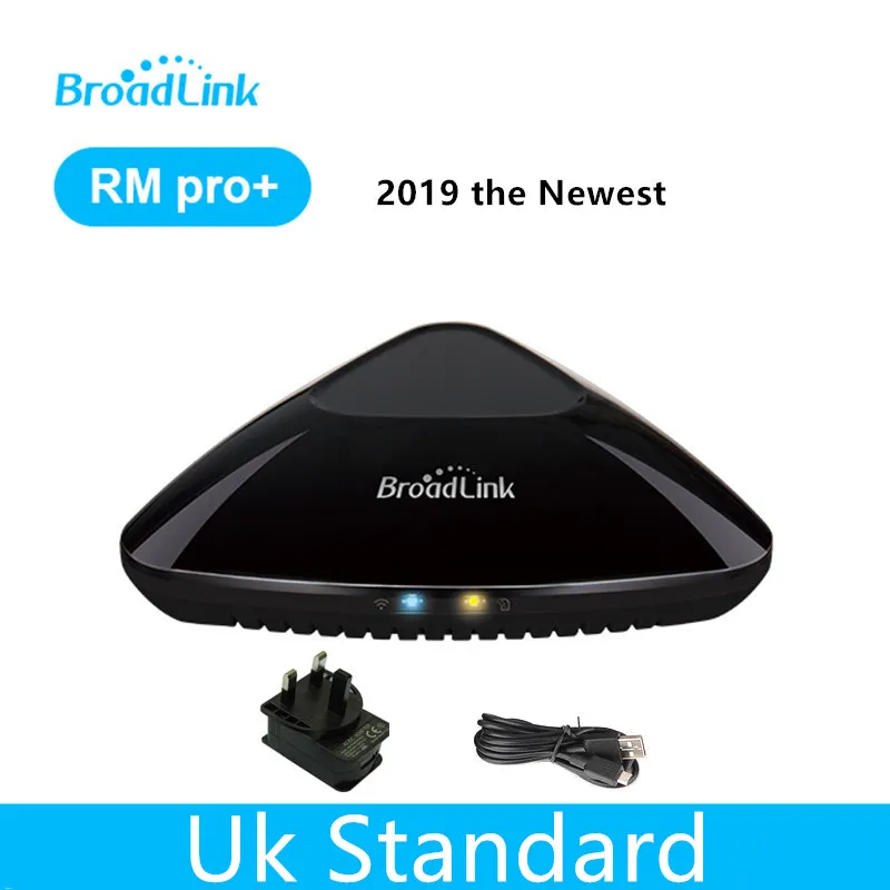 Broadlink RM Pro+ wifi+ IR+ RF RM Mini 3 Пульт дистанционного управления умный дом переключатель автоматизации для IOS Android телефон - Цвет: UK Standard Pro Plus