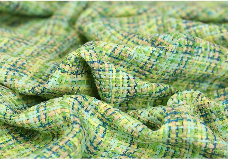 50 см/Лот) твидовая Ткань для шитья, тканевая ткань, модная ткань, окрашенная пряжей, подходит для весеннего или осеннего пальто, костюм DIY