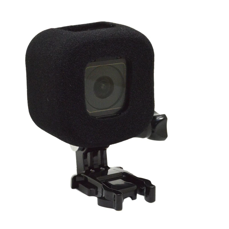 1pc Black Camera Windproof Wind Foam Noise Reduction Sponge Cover Suitable For Gopro Hero Session 5/4 Session