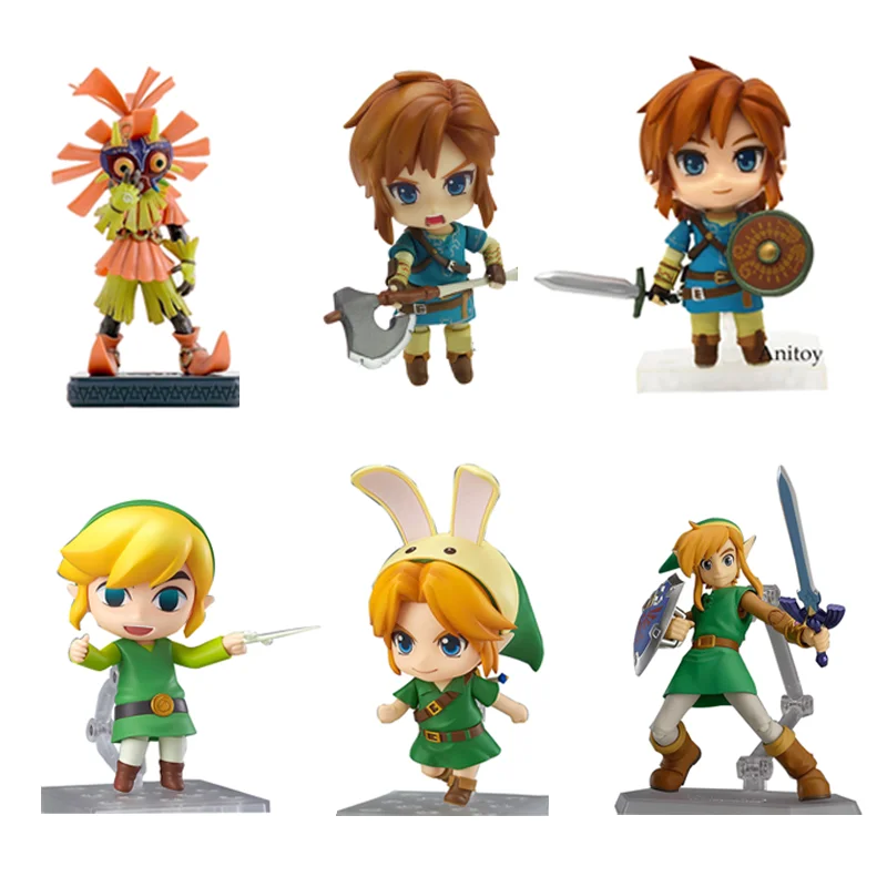 

Nendoroid Breath of the Wild Majora's Mask Model Toys PVC Action Figure Link Nendoroid Figma Toy Doll