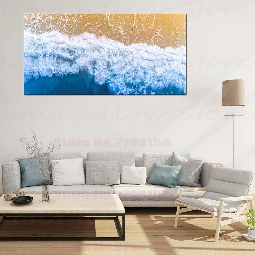 Large Posters Gallery Canvas Print Seascape Beach Sunset Landscape Pictures for Bathroom Lobby Hallway Home Decor Drop Shipping
