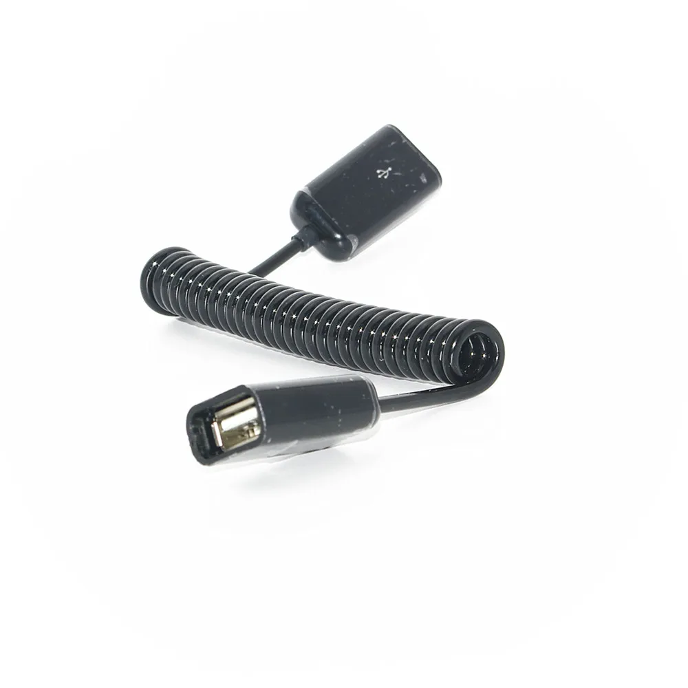USB 2 0 Женский к женскому пружинный спиральный Удлинительный кабель переходник 1