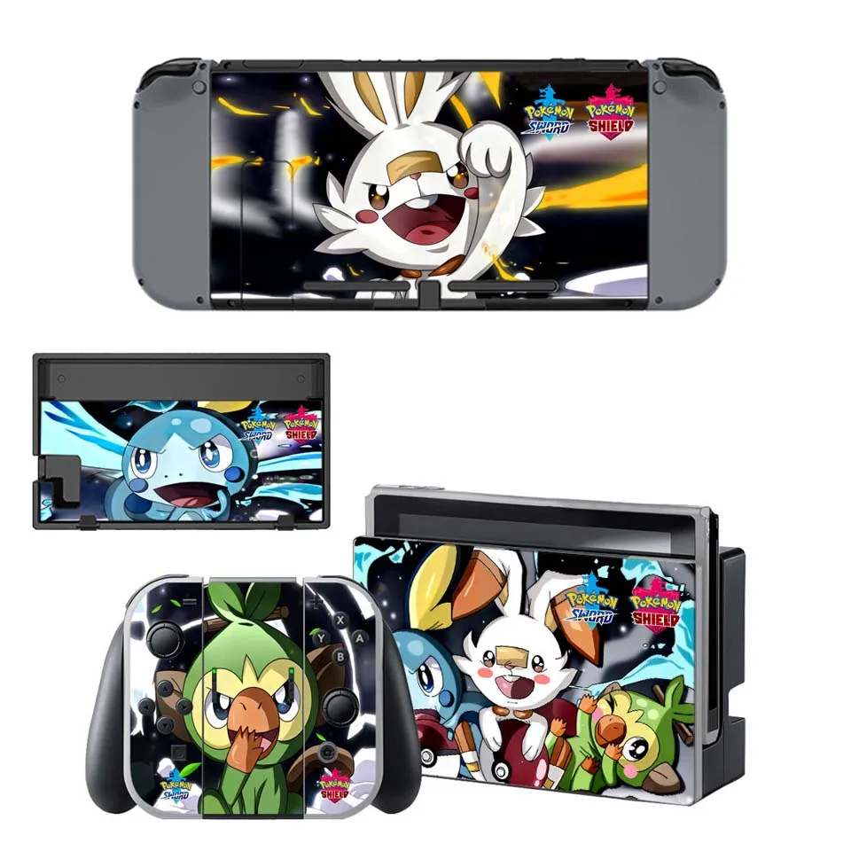 Nintend Switch Console+ Joy-Con Controller Vinyl Skin Sticker Set for Pokemom Protective Skins for NS Switch - Цвет: YSNS1894