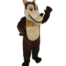 Лес животное талисман коричневый маскарадный костюм волка костюм ростовой костюм мультяшный персонаж одежда для карнавала, вечеринки костюм кунг-фу панды SW850