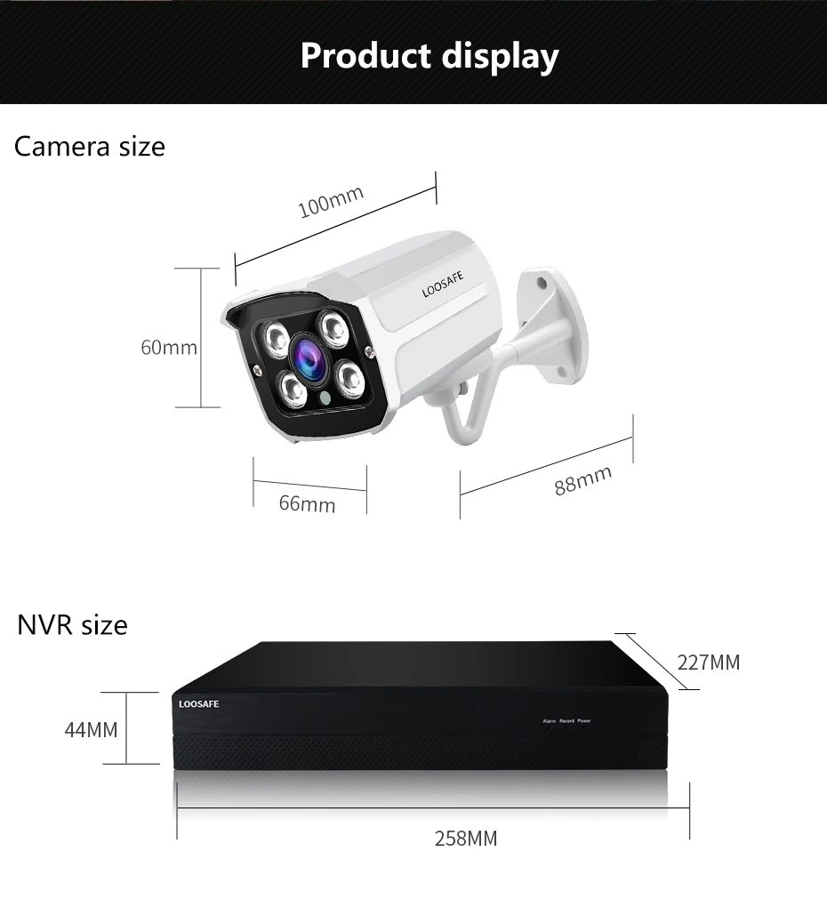 LOOSAFE наружняя камера видеонаблюдения POE система камер 16CH 5.0MP безопасности Камера POE HD CCTV DVR 16 шт. 5,0 МП система наблюдения с инфракрасными