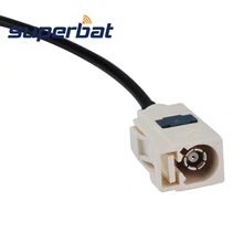 Superbat RF коаксиальный Кабельное радио антенна Удлинительный кабель Fakra Джек со штекера на гнездо косичка RG174 30 см