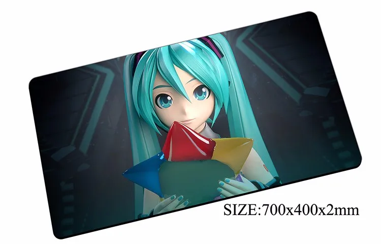 Аниме Hatsune Miku коврик для мыши 70x40 см игровой коврик для мыши Шестерня геймер Коврик для мыши высококлассная клавиатура компьютер большая