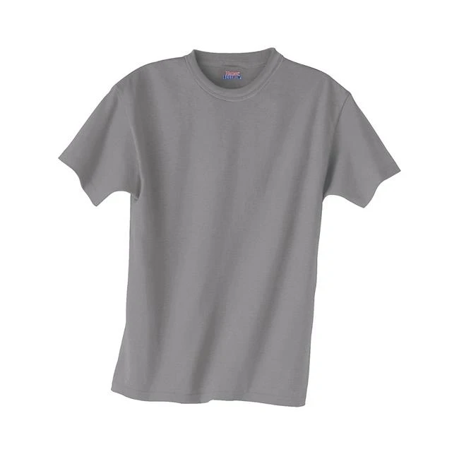 Hanes 00090563715589 Kids Beefy-T T- Shirt Vintage Gray - Extra Small