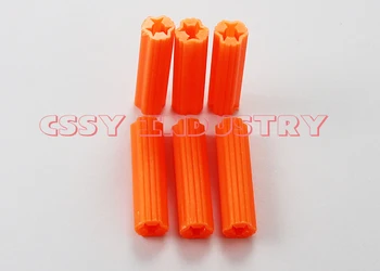 

freeshipping 10X38 10X50 anchor plastic wall plug straight expand nail
