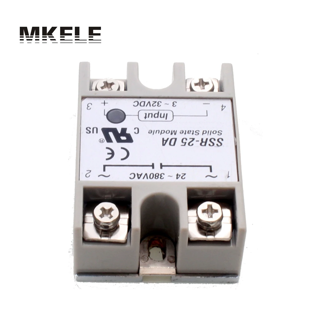 2015 Hot New Temperature Control AC 24V-380V Output Solid State Relay 25A SSR-25DA
