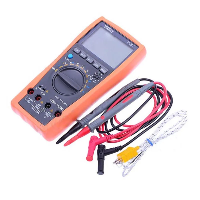 Цифровой мультиметр Autorange FLUKE True RMS аналоговый бар VC97 31/2 AC DC R C F Temp 3 3/4 тестер