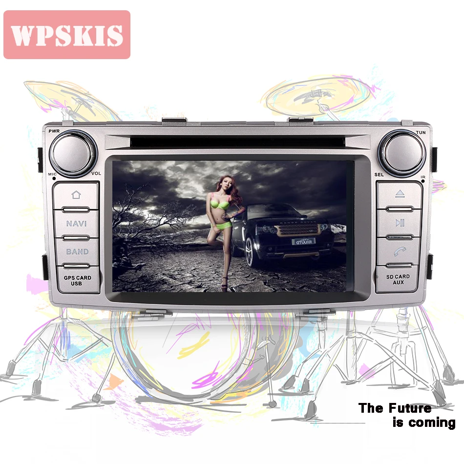 2 DIN 4 + 64 ГБ Android 10 Восьмиядерный для TOYOTA Hilux 20122013 2014 2015 автомобильный DVD плеер
