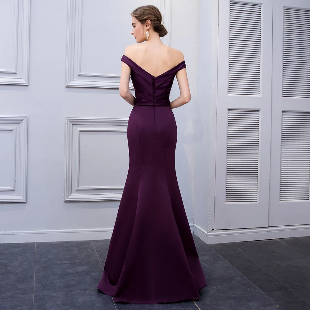Bery Love Elegant Off Shoulder Mermaid Evening Gown image 4