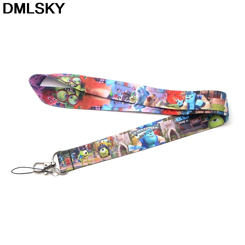 

DMLSKY Monsters University Lanyard Phone Rope Keychains Phone Lanyard for Keys ID Card cute Lanyards For Men Women M3289
