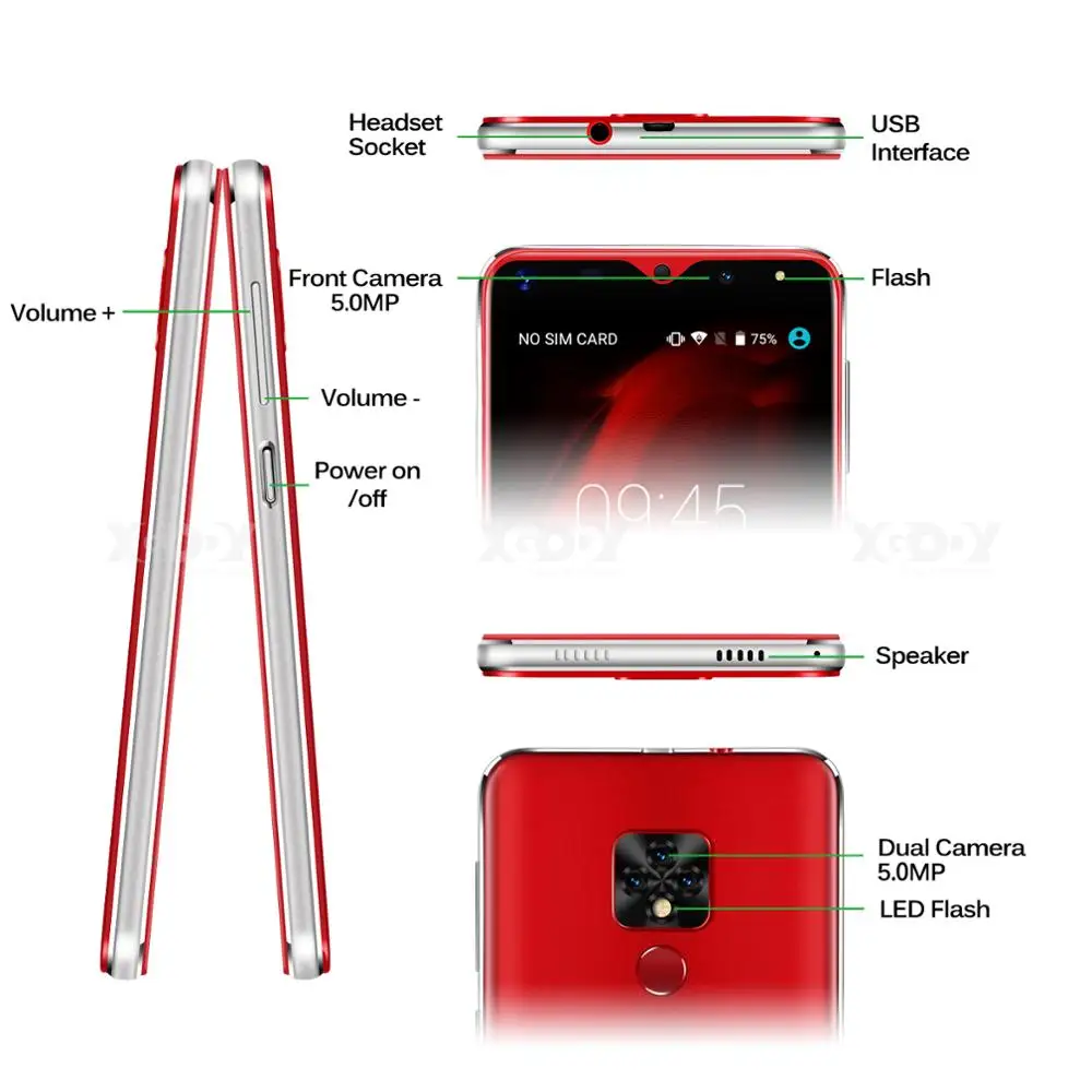 Xgody amigo 20 Mini teléfono móvil Android 9,0 de 2500 mAh teléfono móvil Quad Core 1 GB + 16 GB 5,5 pulgadas pantalla 18:9 Cámara Dual 3G Smartphone Xgody amigo 20 Mini teléfono móvil Android 9,0 de 2500 mAh teléfono móvil Quad Core 1 GB + 16 GB 5,5 pulgadas pantalla 18:9 Cámara Dual 3G Smartphone
