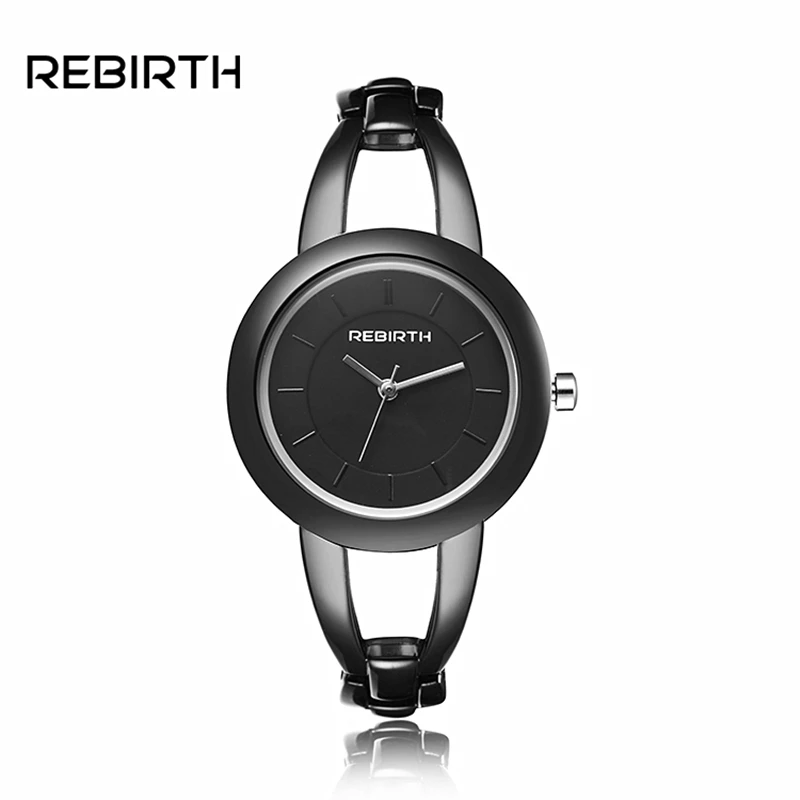 

Original Women's Watches Vintage Analog Bracelet Watch REBIRTH Waterproof Japan Quartz Watch Moment Women Clock relogio feminino