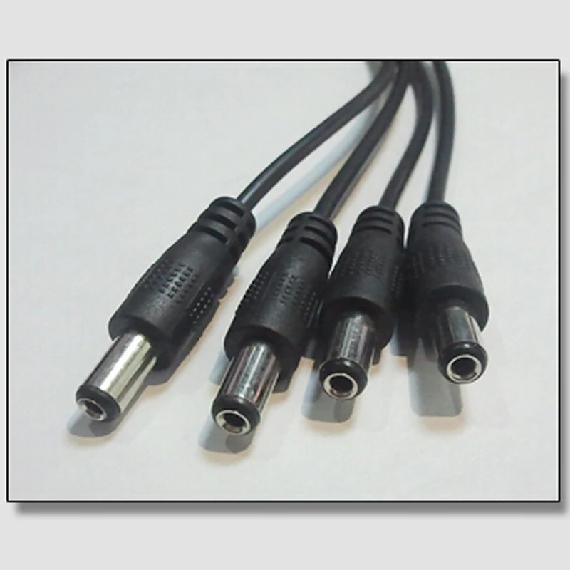 1 для 5 шт. черный строка свет связи Провода dc штекер кабеля 5.5x2.1 мм прокладки запасных Запчасти для огни Строка