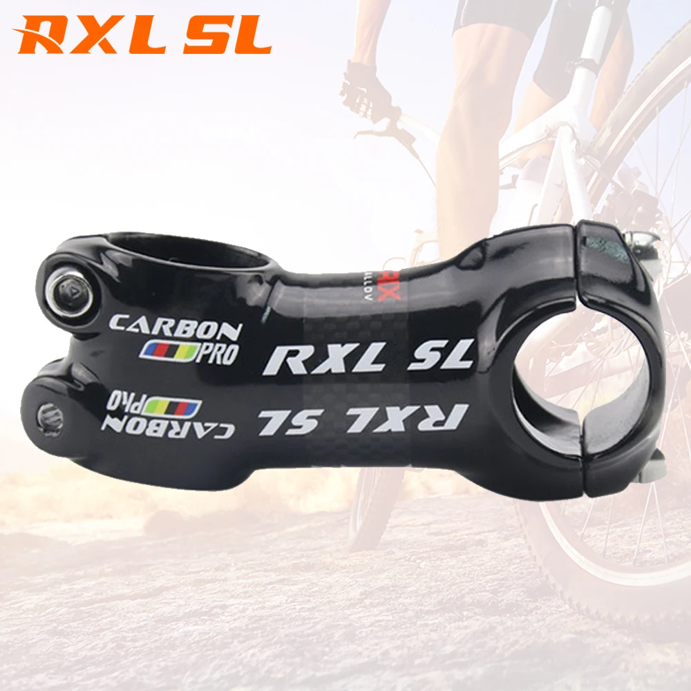RXL SL велосипед MTB 50/60/70/80 мм черный труба из углеродистого волокна 3K
