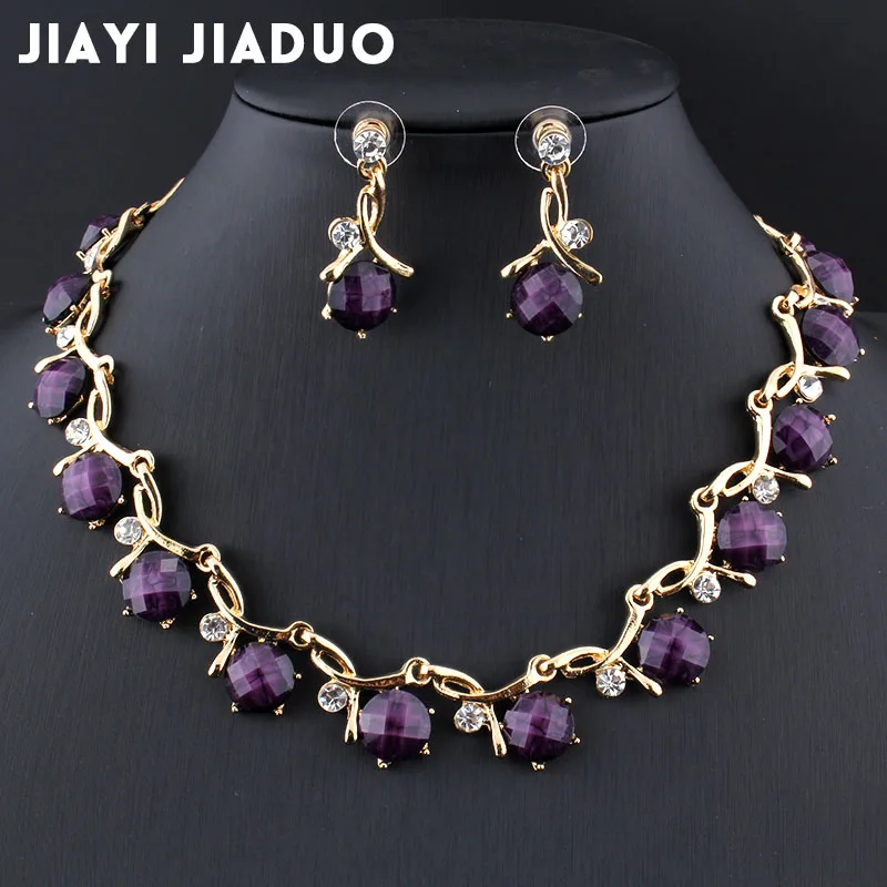 jiayijiaduo Bridal jewelry sets for women banquet dress accessories