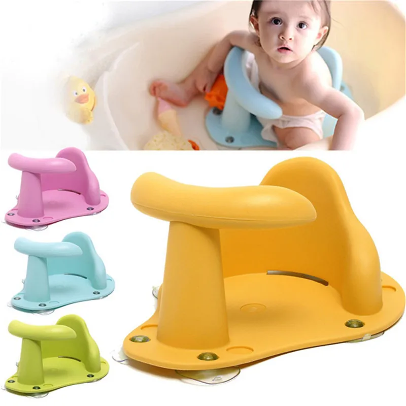 

Tub Seat Baby Bathtub Pad Mat Chair Safety Security Anti Slip Baby Care Children Bathing Seat Washing Toys Four Color 37.5cm