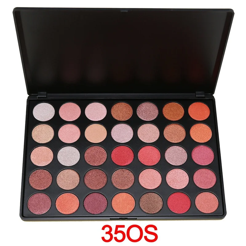 

Professional 35 Colors Eyeshadow Pallete Glitter Silky Matte Powder Make up Palette Cosmetics Smoky/Warm Shimmer Eye shadow 35OS