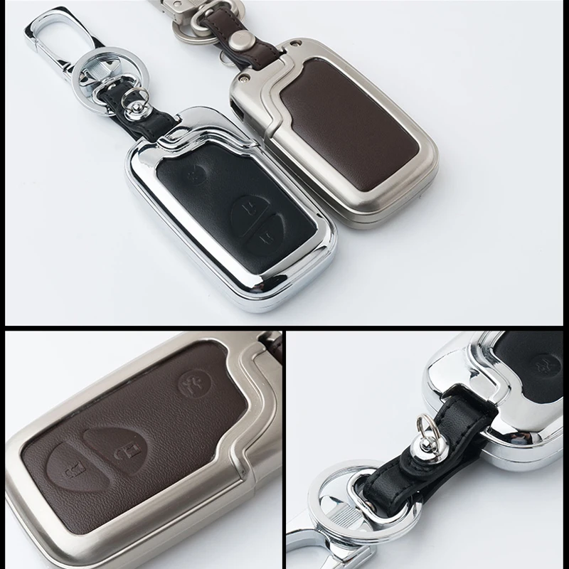 Zinc alloy+Leather Car Styling Key Cover Case For Lexus RX IS ES NX GS GX LX 300 330 350 200 250 270 470 460 570 400 450H CT200H