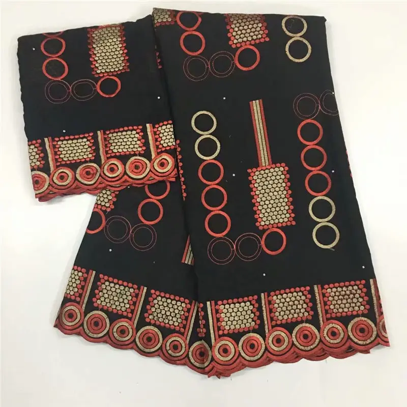 

LC!(5+2yards/set) high quality 100% cotton Swiss lace fabric African voile lace fabric plus chiffon blouse lace for party!J30868