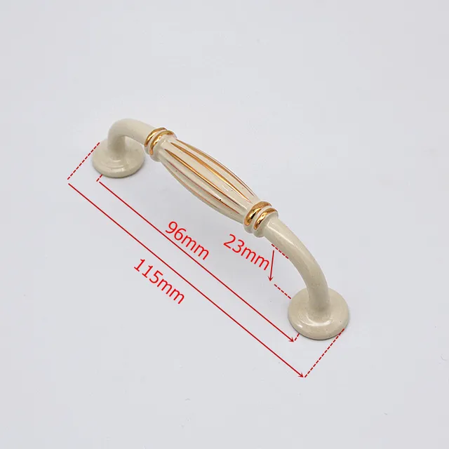 Black Zinc Alloy Handles for Furniture Cabinet Knobs and Handles Drawer Knobs Kitchen Handles Cabinet Pulls Cupboard Knobs beige-96mm