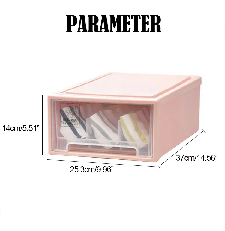 Пластик нижнее белье Органайзер бюстгальтер шарфом одежда литейный Ящик Контейнер для хранения Органайзер для шкафа, гардероба разделитель чехол