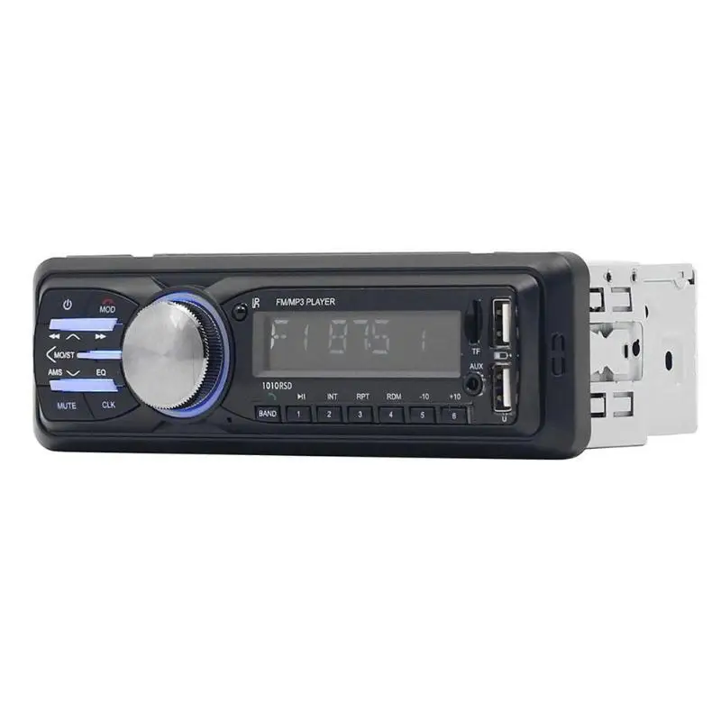 1010RDS автомобильный Радио MP3 плеер Bluetooth USB AUX RDS приемник в тире головное устройство RCA аудио выход может быть подключен к сабвуферу
