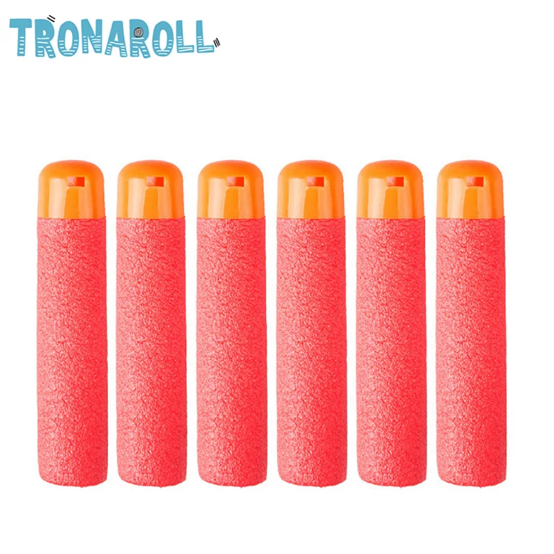 EVA 30Pcs 9.5cm Red Sniper Rifle Darts Bullets for Nerf Mega Kids Toy Gun Foam Refill Darts Big Hole Head Bullets Gift Pistol