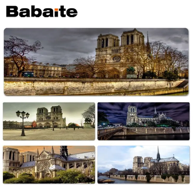 

Babaite Notre Dame de Paris Keyboard Gaming MousePads Size for 40x90CM Computer Mouse Mat
