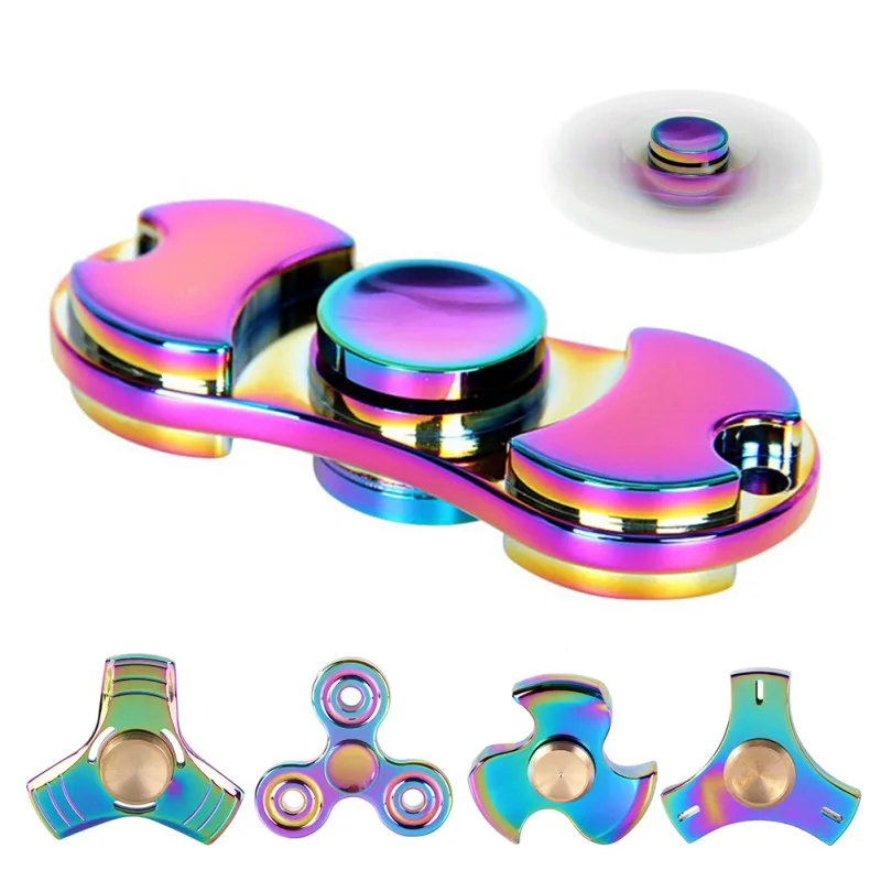 Spinner ADHD EDC Stress Spinner Alloy Rainbow Fidget Finger Toy Triangle Anxiety Attention Toy High Speed for Killing Time Ultra Spinner ADHD EDC Stress Spinner Alloy Rainbow Fidget Finger Toy Triangle Anxiety Attention Toy High Speed for Killing Time Ultra