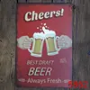 Cheers Wine Metal Poster For Bar Pub Club Shop Drink Cold Free Beer Tin Signs Vintage Home Decor Wall Art Iron Plaque YN062 ► Photo 2/6