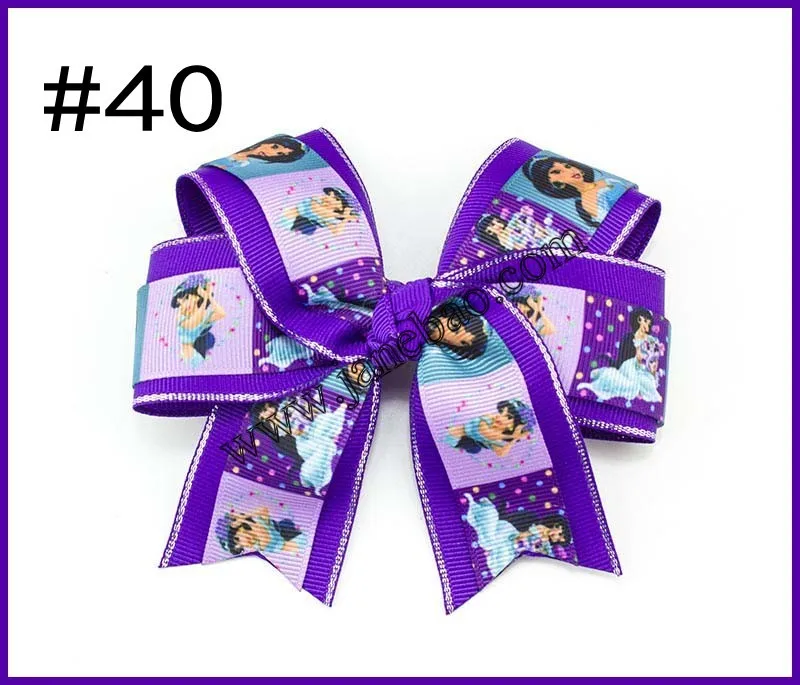 

free shipping 30pcs 4.5'' character Cheer Hair Accessories Bow Clip girl hair bows popular colors cheerleader hair bows cheer h
