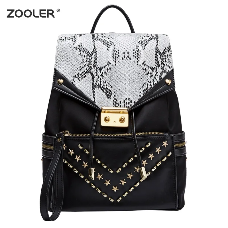 

Hot ZOOLER Brand genuine leather backpack women fashion style Alligator pattern luxury backpack versatile quality bag- F208