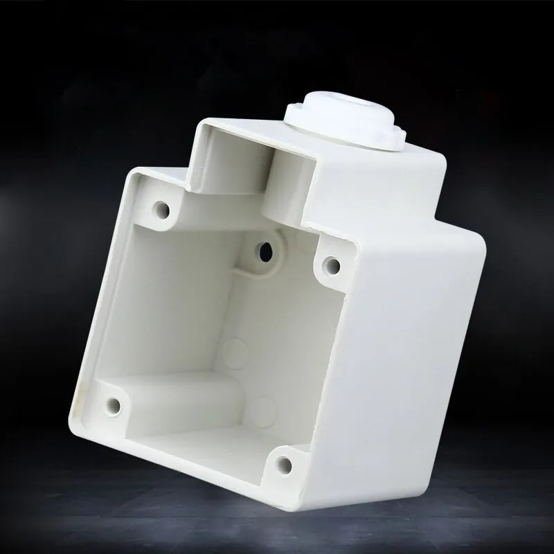 

Wholesale white PP material waterproof socket outlet bottom box Industrial outlet box at the end